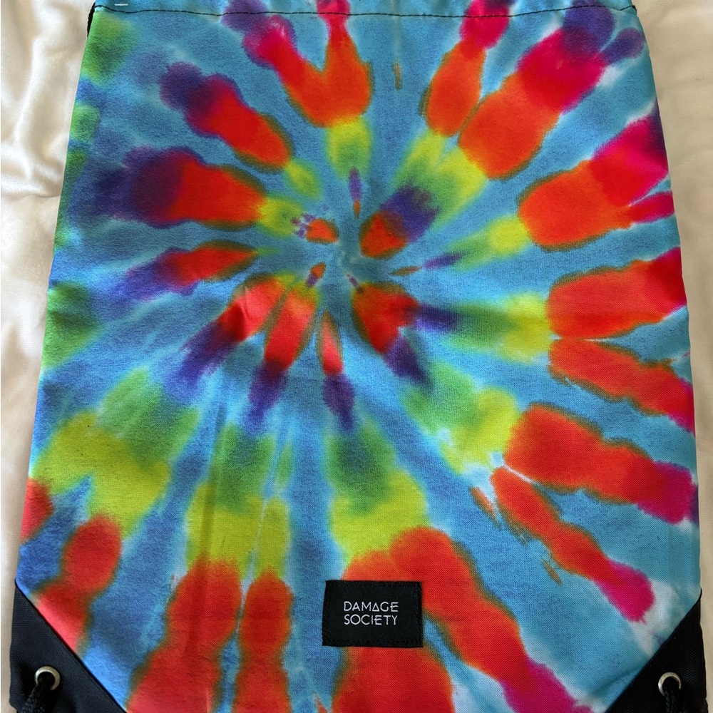 Tie-Dye Drawstring Bag